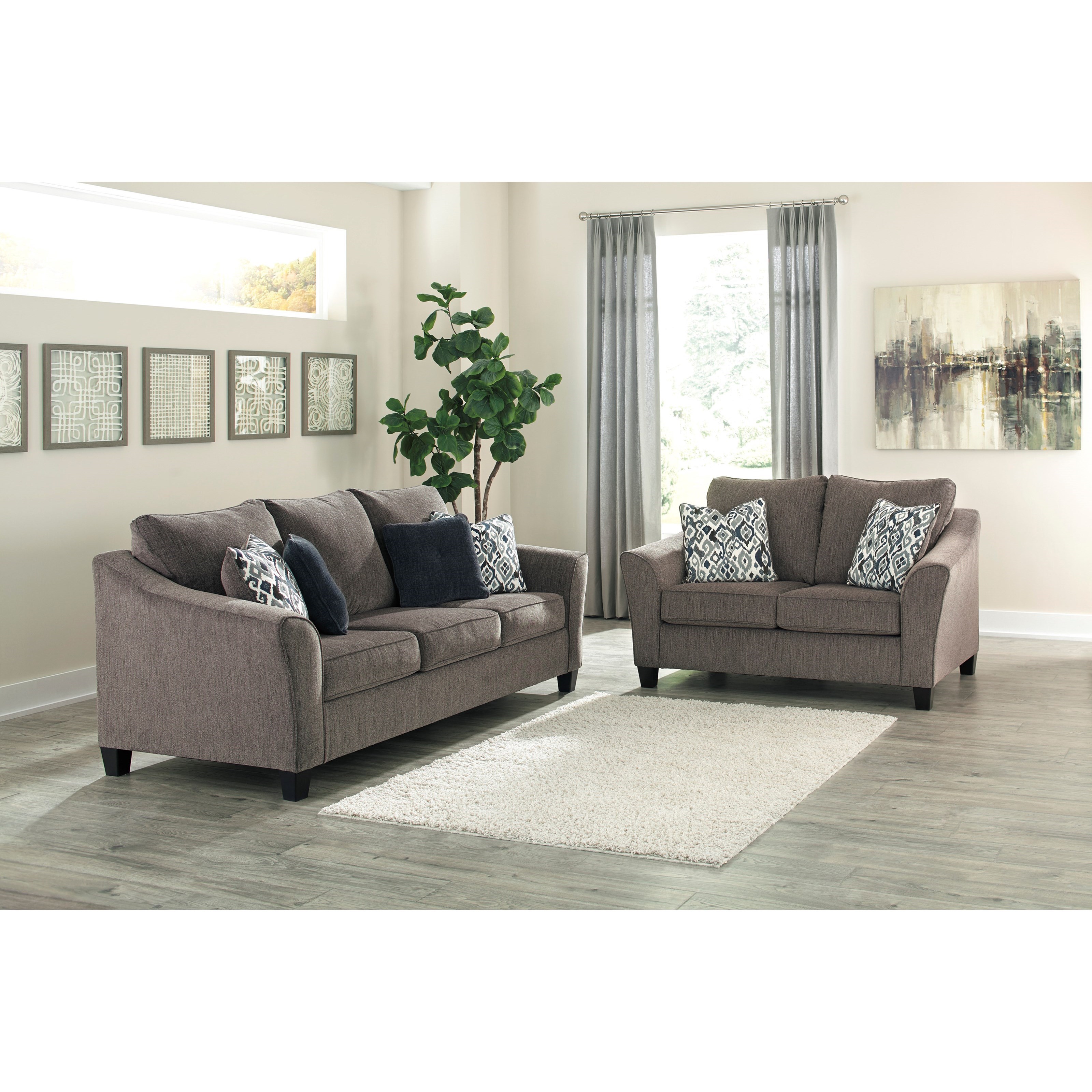 Ashley (Signature Design) Nemoli Stationary Living Room Group Johnny